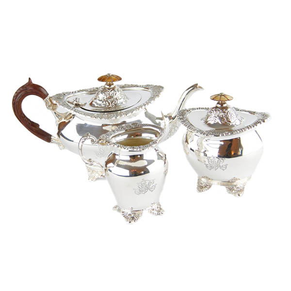 ست سه تیکه چای ( قوری ، قندان ، جاشکری) کد 2141