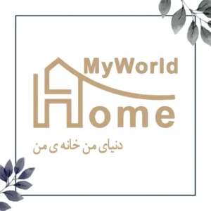 مجسمه سگ کوچک با گل آبی